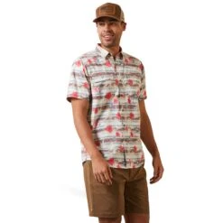 Men's Ariat VentTEK Outbound Fitted Button Down Shirt #10043429