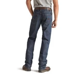 Men's Ariat M4 Low Rise Boot Cut Fire Resistant Jean #10012555 9 Men's Ariat M4 Low Rise Boot Cut Fire Resistant Jean #10012555 -Deals Cowboy Threads Store 27066 10012555 back