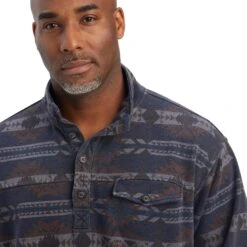 Men's Ariat Printed Overdyed Washed Sweater #10041691 -Deals Cowboy Threads Store 3cd70ecfa377dbb09d36d48a196b0651