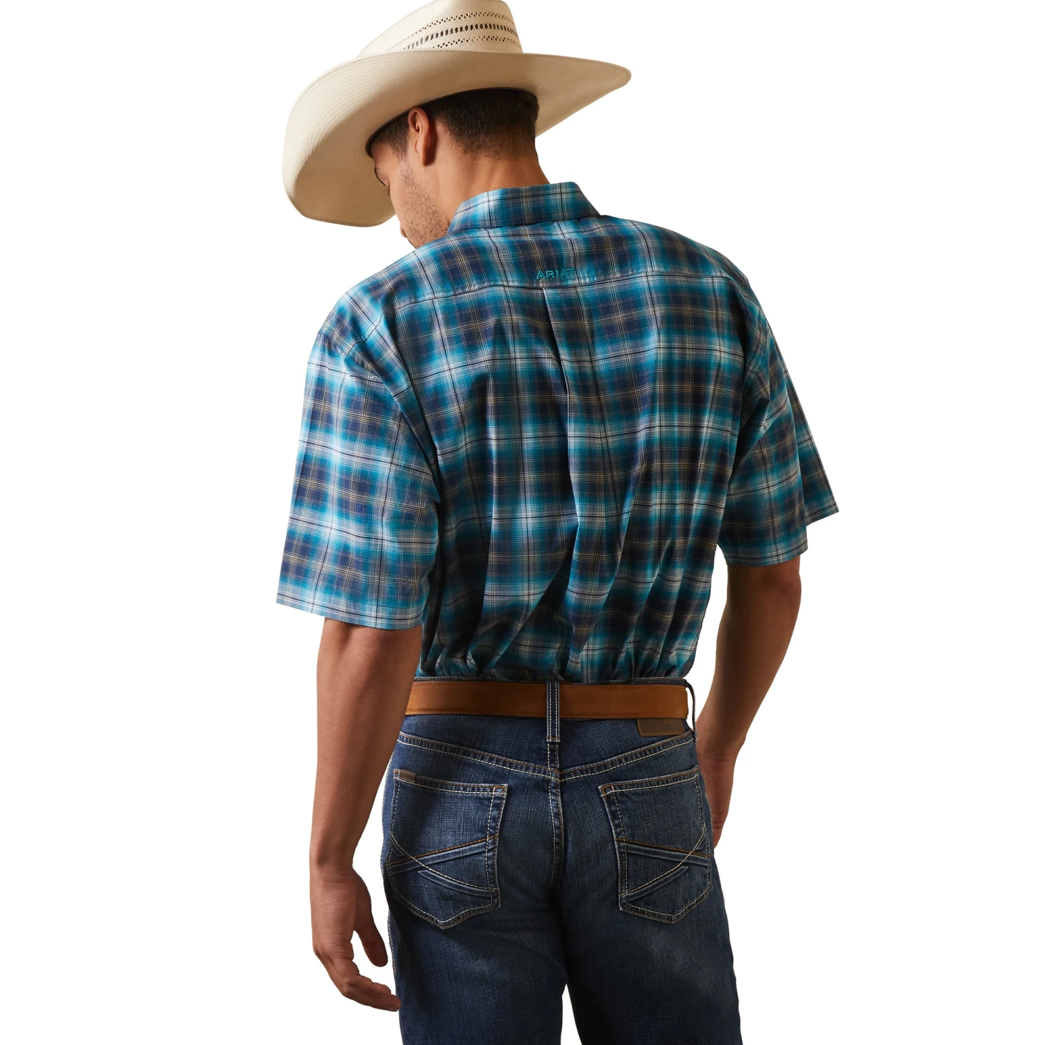 Men's Ariat Kenneth Plaid Button Down Shirt #10043645 2 Men's Ariat Kenneth Plaid Button Down Shirt #10043645 - Image 2