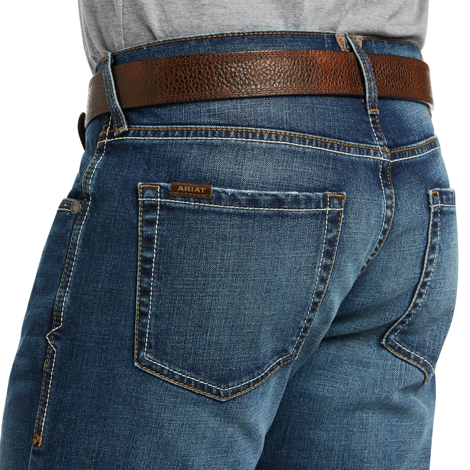 Men's Ariat M5 Straight Stretch Madera Stackable Straight Leg Jean #10040124 3 Men's Ariat M5 Straight Stretch Madera Stackable Straight Leg Jean #10040124 - Image 3