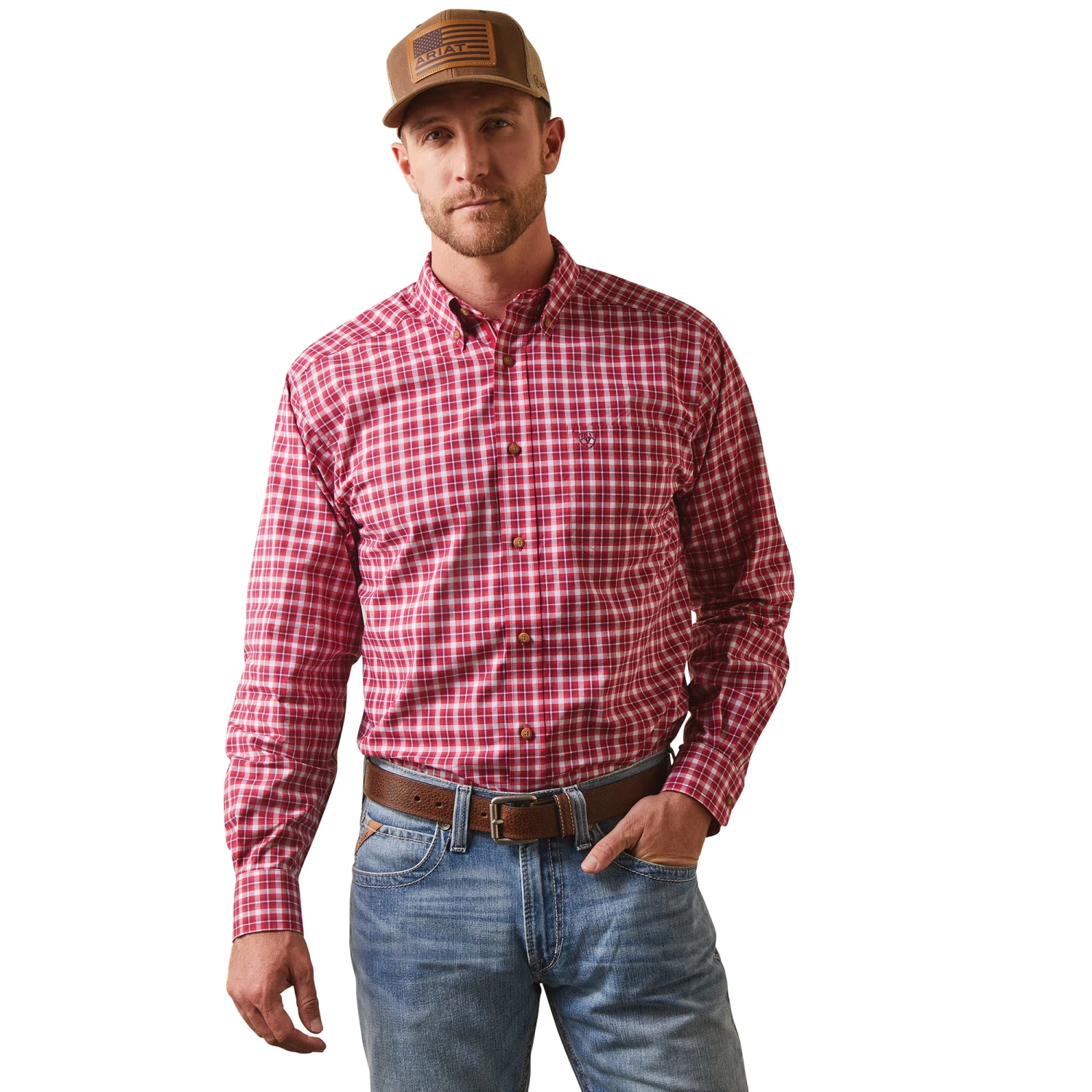 Men's Ariat Indiana Button Down Shirt #10043855 1 Men's Ariat Indiana Button Down Shirt #10043855