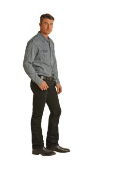 Men's Rock & Roll Cowboy Slim Fit Bootcut Jeans #RRMD1RR0N5