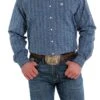Men's Cinch Blue Button Down Shirt #MTW1105507BLU