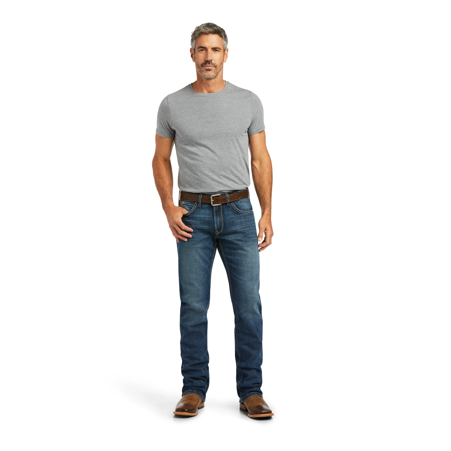 Men's Ariat M5 Straight Stretch Madera Stackable Straight Leg Jean #10040124 5 Men's Ariat M5 Straight Stretch Madera Stackable Straight Leg Jean #10040124 - Image 5