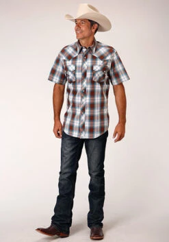 Men's Roper Snap Front Shirt #03-002-0062-4030BR-C -Deals Cowboy Threads Store 7f9f415bd44efbcc2fcdd8043443f951