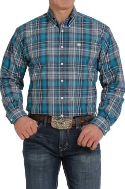 Men's Cinch Button Down Shirt #MTW1105307TEA -Deals Cowboy Threads Store 8e8145da9275c6566f3af39f6cf29dfe