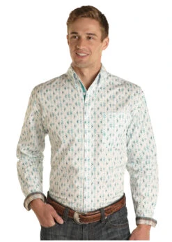 Men's Rough Stock Button Down Shirt #RSMSODR0EB