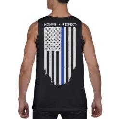Men's Thin Blue Line Honor & Respect Tank #TBL-TANK-C