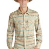 Men's Rock & Roll Cowboy Dutton Down Shirt #RRMSODRZ0S