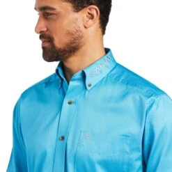 Men's Ariat Team Logo Twill Classic Fit Button Down Shirt #10040657 -Deals Cowboy Threads Store af454ba3f78f72e9d25fc0366930a822