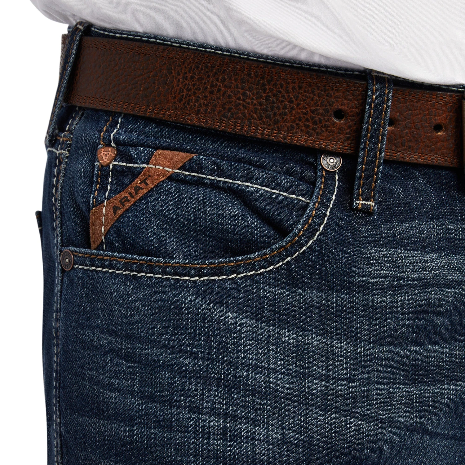 Men's Ariat M2 Traditional Relaxed 3D Garby Boot Cut Jean #10041101 4 Men's Ariat M2 Traditional Relaxed 3D Garby Boot Cut Jean #10041101 - Image 4