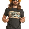 Men's Rock & Roll Cowboy T-Shirt #RRUT21R0J1-C