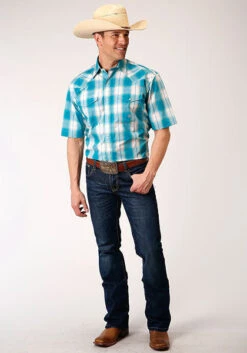 Men's Roper Snap Front Shirt #03-002-0278-4046 -Deals Cowboy Threads Store da7e8b81a935b28cf884eb7f9bac70ec