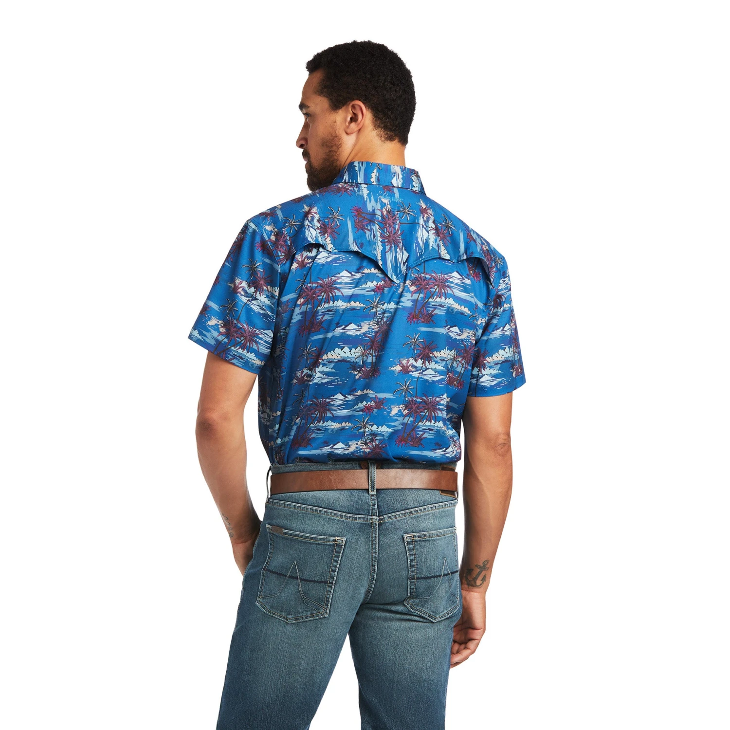 Men's Ariat VentTEK Western Fitted Button Down Shirt #10040455 4 Men's Ariat VentTEK Western Fitted Button Down Shirt #10040455 - Image 4