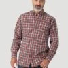 Men's Wrangler Rugged Wear Wrinkle Resist Button Down Shirt #112317310