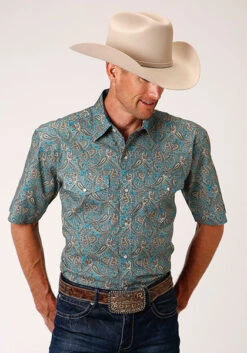 Men's Roper Snap Front Shirt #03-002-0225-4010BU