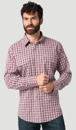 Men's Wrangler Wrinkle Resist Snap Front Shirt #112318687