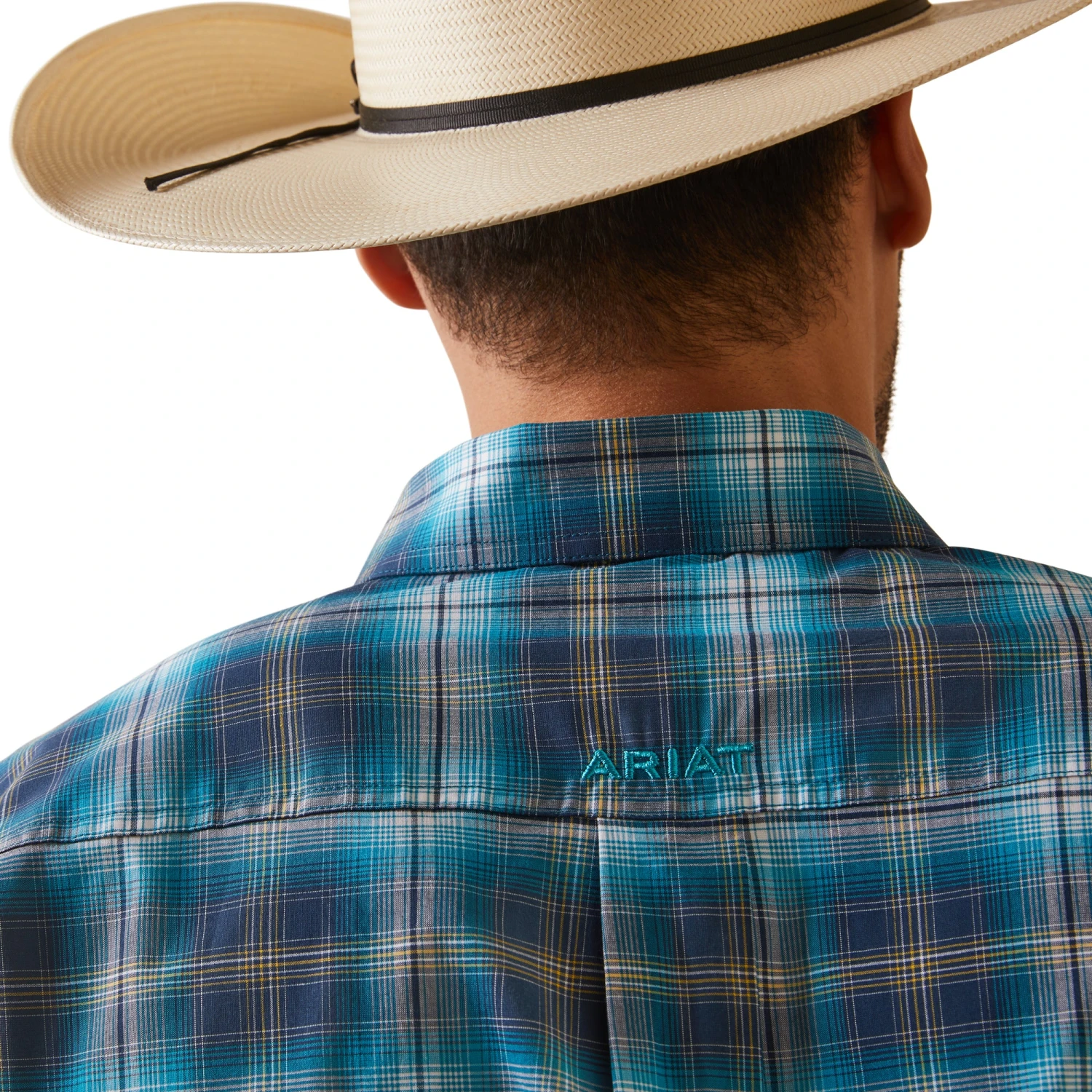 Men's Ariat Kenneth Plaid Button Down Shirt #10043645 3 Men's Ariat Kenneth Plaid Button Down Shirt #10043645 - Image 3