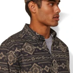 Men's Ariat Serape Island Button Down Shirt #10043705 -Deals Cowboy Threads Store f8e825867ccd859e9ca80955e889b9ca