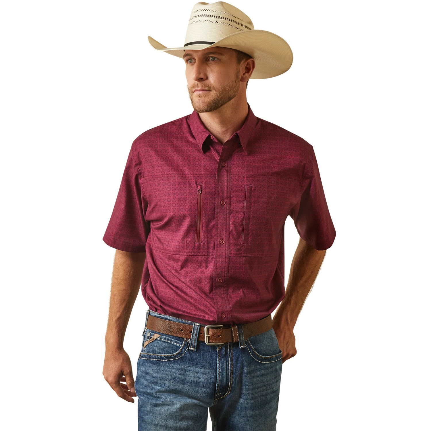 Men's Ariat VentTEK Classic Fit Button Down Shirt #10043513 1 Men's Ariat VentTEK Classic Fit Button Down Shirt #10043513