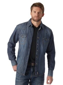 Men's Wrangler Retro Snap Front Shirt #MVR458DX (Big And Tall)